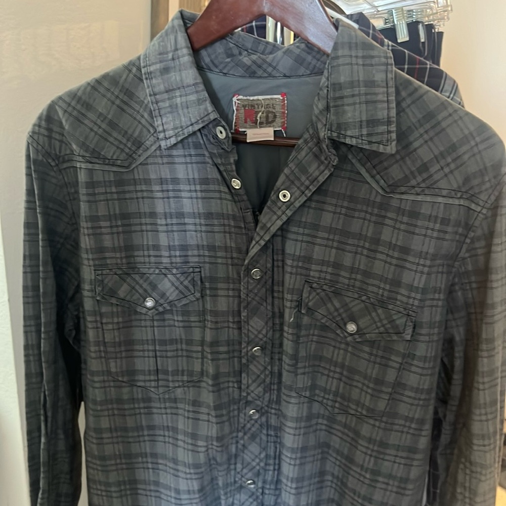 Vintage Red Western Shirt